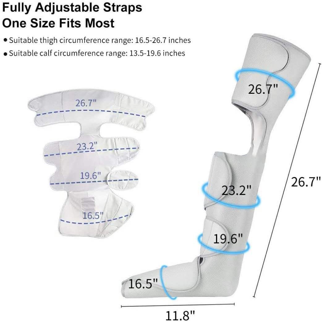 21W Air Compression Leg Massager With Heat