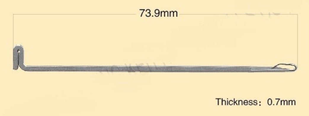 G7 73.71 Steel Wire Needle Crochet Knitting Machine Needles