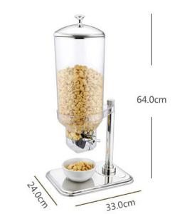 Quality 7L Single Cereal Dispenser Stainless Steel Cookwares L240*W330*H640mm wholesale