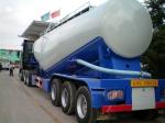 2 Axle 35cbm Cement Tanks Trucks And Trailers For Dry Powder Flour Transportatio