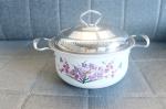 Cookingware set white soup pot kitchen cookware with metal steel lid wholesale