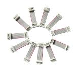 UL2651 Flat Ribbon Cables 15cm Length 2.54mm 1.27mm Pitch Grey Color