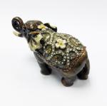 Indian elephant shape metal enamel jewelry gift boxes for necklaces