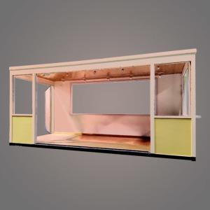 Quality 20 Foot Prefab Shipping Container House Book Street Store wholesale