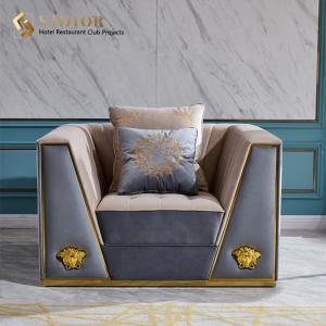 Quality ODM Luxury Exclusive Single Seat Modern Upholstered Sofa Elegant Living Room Chair wholesale