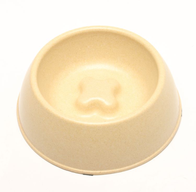 Degradable Bamboo Pet Bowl Commercial Slow Eating Dog Bowl BSCI Approved