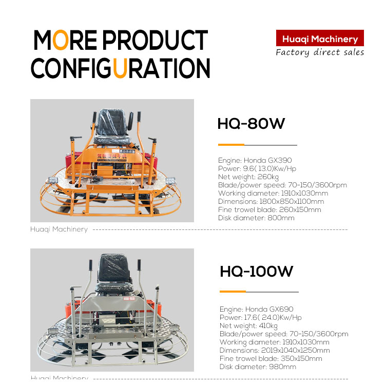 Powerful Honda GX690 Engine Walk Behind Concrete Power Trowel for Versatile Finishing
