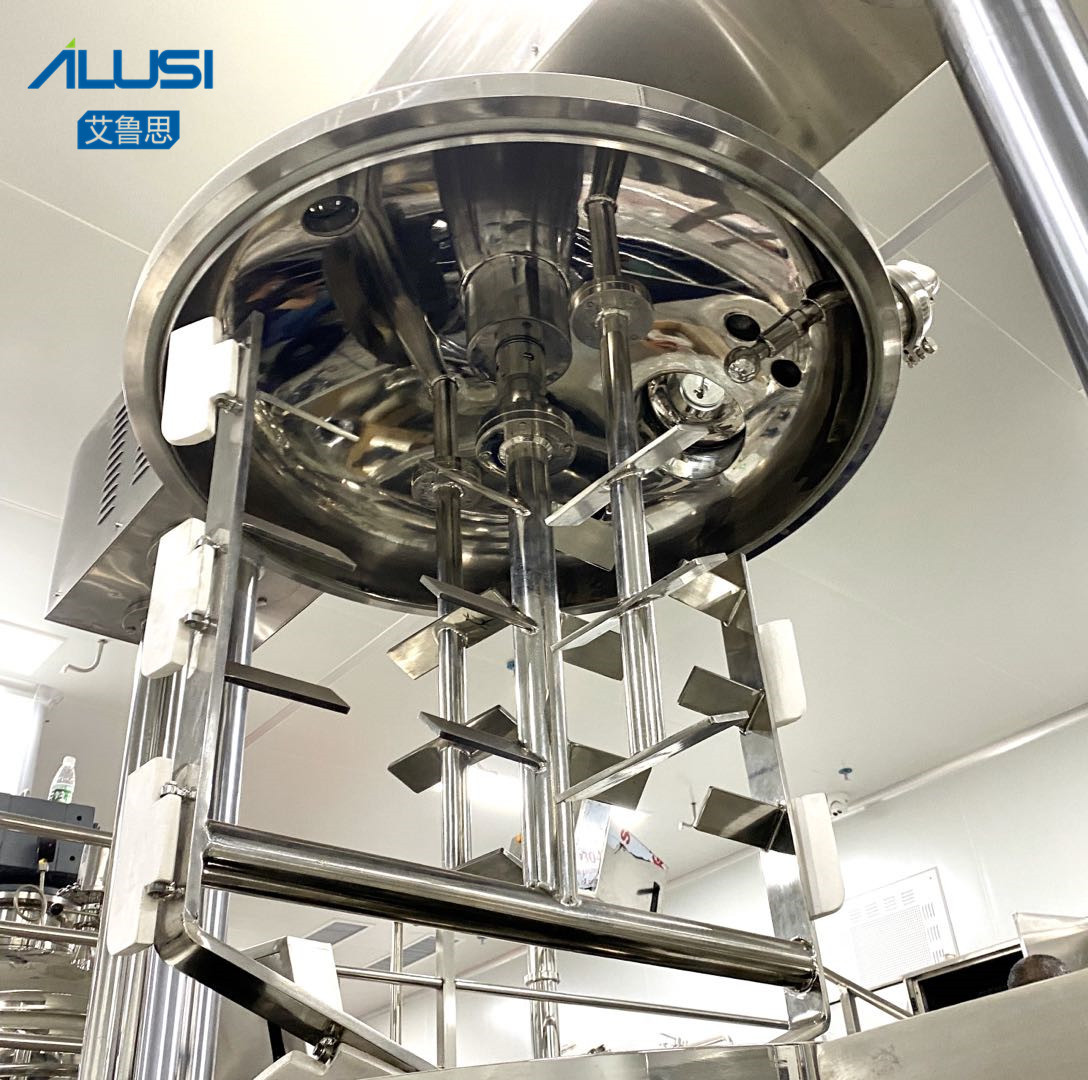 380V 50Hz SS Vertical Blender Vacuum Homogenizing Emulsifier Mixing Machine