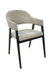Polyester Fabric Upholstered Dining Chair Livingroom Chair Armrest Chair Leisure