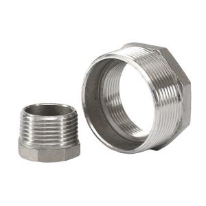 Quality Forged Stainless Steel 201 304 Pipe Fitting Hex Bushing Core Bushing Female Male Thread Joint wholesale