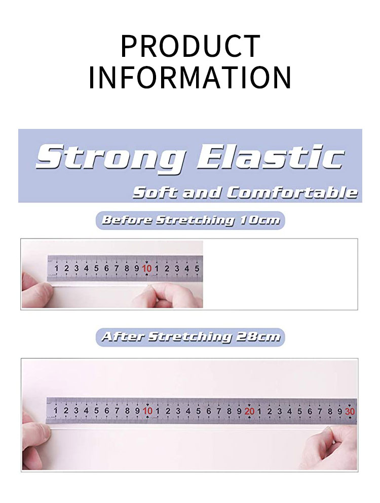 3MM 5MM Spandex & Chinlon Material For Disposable Flat & Round Elastic Earloop Rope