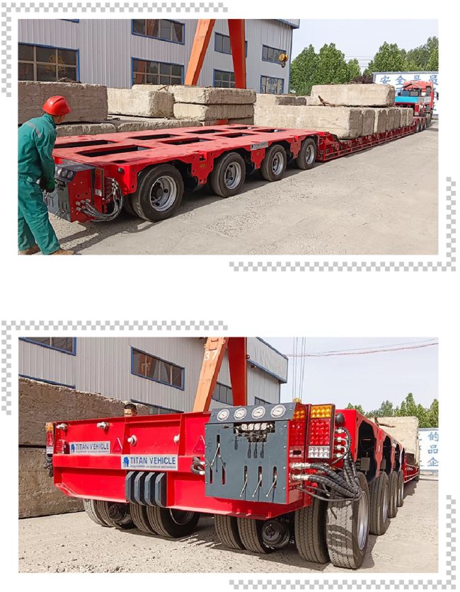 TITAN Nicolas Modular Trailer  Multi Axle Hydraulic Low Bed Trailer