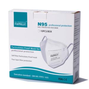 Quality 4 Ply N95 Dust Mask N95 Respirator Mask Anti Dust Safe With CE FDA Approved wholesale