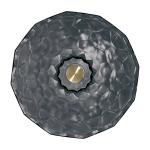 Transparent Black Glass Wash Basin Diecasting Crystal Bathroom Vanity Sink
