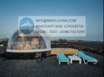 White PVC Windloads 0.5kn/Sqm Geo Tent Dome For Outside