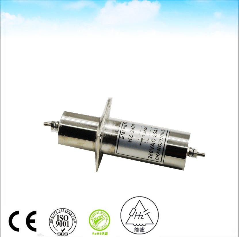 AC DC EMI Feedthrough Filter Capacitor Electrical Line Noise Filter Rohs Filter