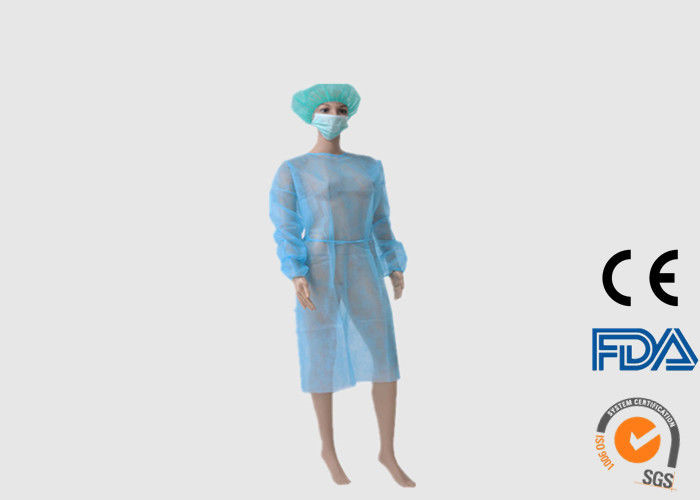 Lightweight Medical Plastic Isolation Gowns Flexible For Personal Safety