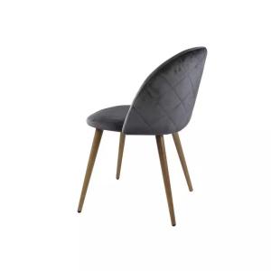 Quality Minimalist Fabric Grey Dining Chairs 47*48*78*45cm Light Grey Velvet Dining Chairs wholesale