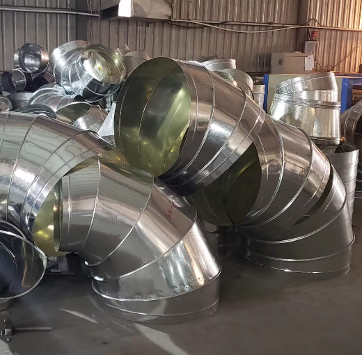 Galvanized Spiral Air Duct for Industrial Design Style Bedroom Air Conditioning Needs