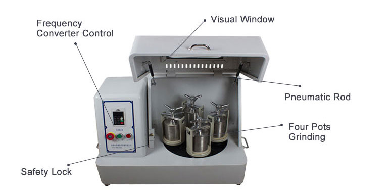Laboratory Planetary Ball Mill For Nano Powder