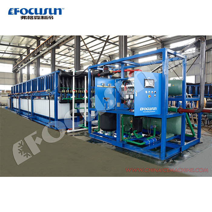 Blue Color PLC Controlled Industrial Automatic Block Ice Making Machine with Excellent