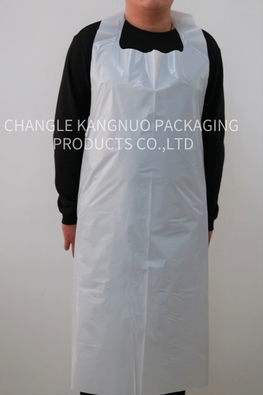 Adults Disposable PE Aprons White Color HDPE LDPE Embossed On The Roll