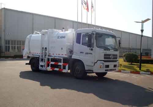 Pure Electric Control Garbage Compactor Truck 4.3cbm Gas Heating