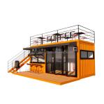 EU 20ft Food Stall Second Floor Container Coffee Shop Constructed with