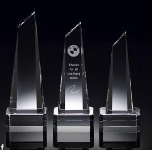 Quality crystal tower trophy/crystal tower award/blank crystal tower award/blank tower award wholesale