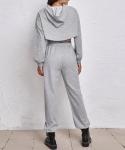 Small Quantity Clothing Manufacturer Women'S Hoodie Loose Coat Vest With Pants