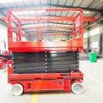 CE ISO Hydraulic Battery Operated Truck Mounted Scissor Lift for 320kg Loading