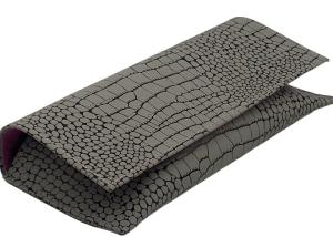 Quality Crocodile Grain Magnetic Leather Sunglasses Pouch wholesale