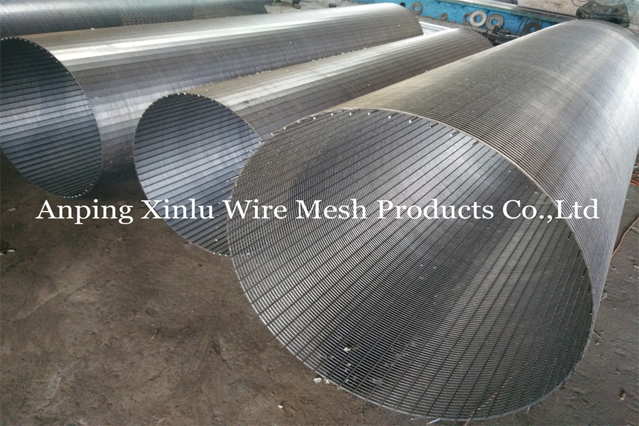 Ss304 vee Shaped Wedge Wire Screen Pipe Slot 40mm