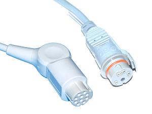 Quality Datex Edwards Transducer Adapter Cables Latex Free 10 Pins ISO 10993-5 Certificate wholesale