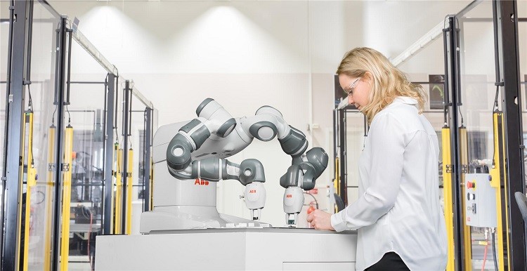 Table Mounting Robotic Welding Arm / Industrial Welding Robots 14 Axis Integrated Controller