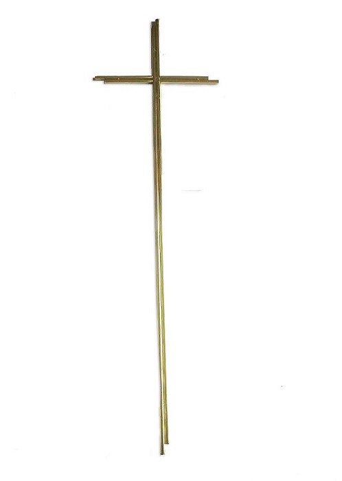 Ref No D066 Coffin Decoration / Metal Crucifix 65×19 Cm For Casket