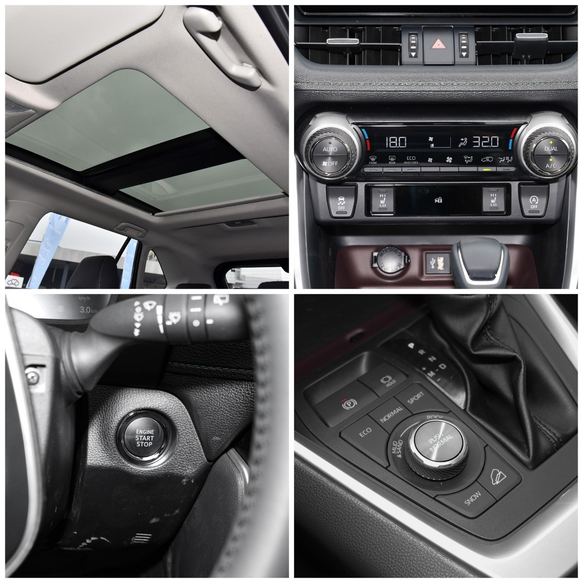 Leather Seats To-yota RAV-4 AWD Gasoline and Hybrid Versions 0km Used Car with Electric Steering System