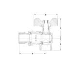 Nickel Plated 1/2 Angle Valve Forged Brass Water Angle Valve