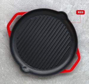 Quality Enamel Round Cast Iron Grill Pan wholesale
