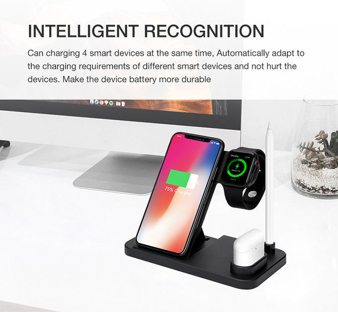Multifunction 2W ABS 139mm 4 In 1 Wireless Charging