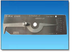 Measure Undercut Depth Cam Type Fillet Weld Gauge Huatec Series Taper Stainless Steel 7 Pcs Per Kit