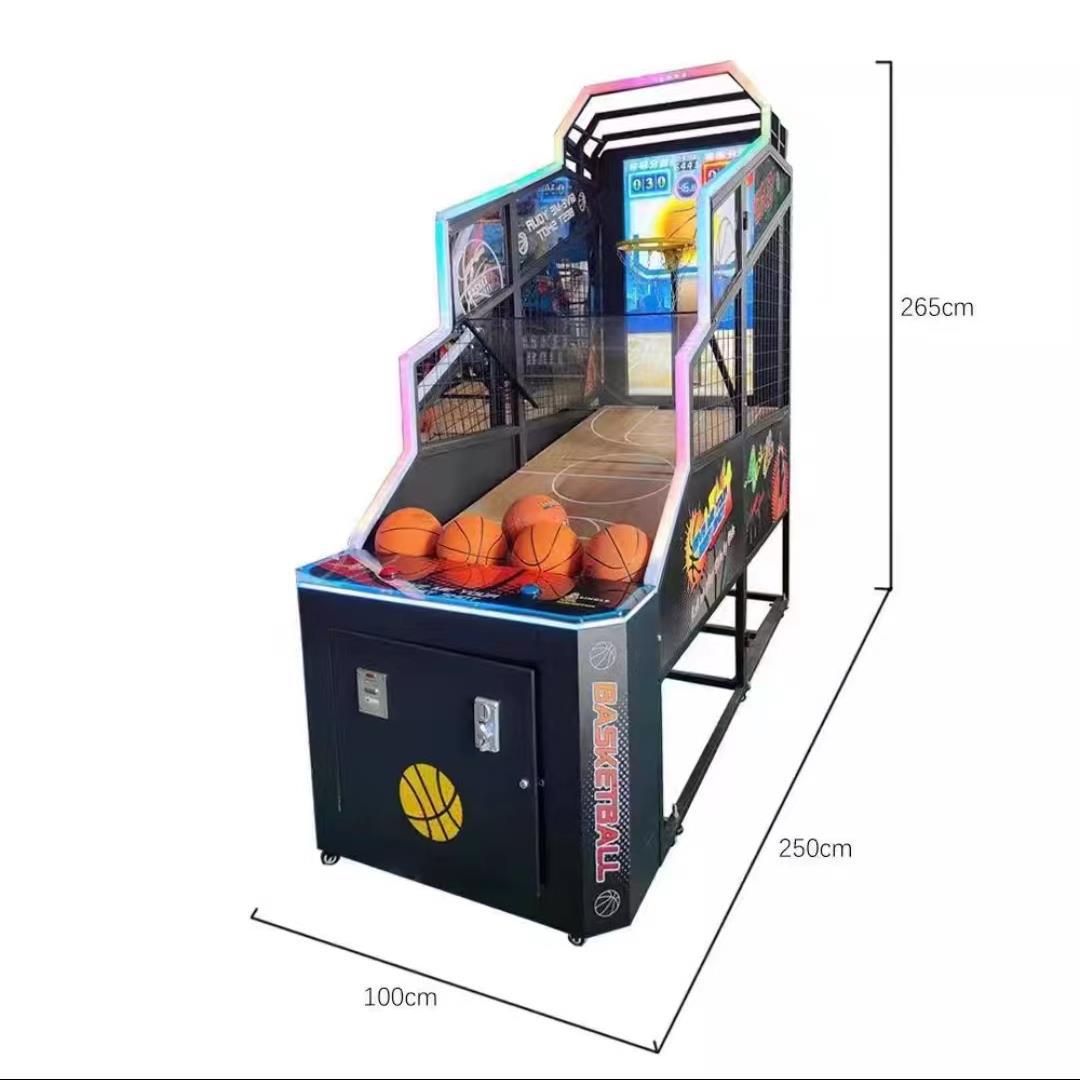 Kid Indoor Arcade Pinball Basketball Machine Shooting Game US Plug Led Display