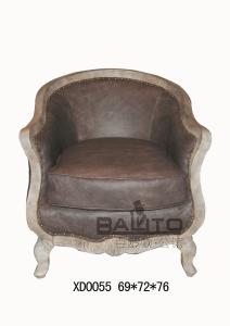 Quality antique style leather living room chair furniture,#XD0055 wholesale