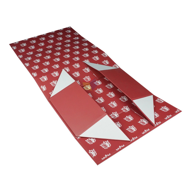 Recyclable Custom Logo Clothing Magnetic Closure Folding Shoes Box Packaging Paper Cardboard
