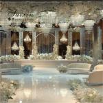 Glass Dining Room Crystal Chandelier Lighting Hotel Wedding Event Decor