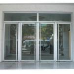 Double Glass Aluminum Hinged Door