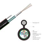 Outdoor HDPE Sheath GYXTC8S 12 Core SM Fiber Optic Cord