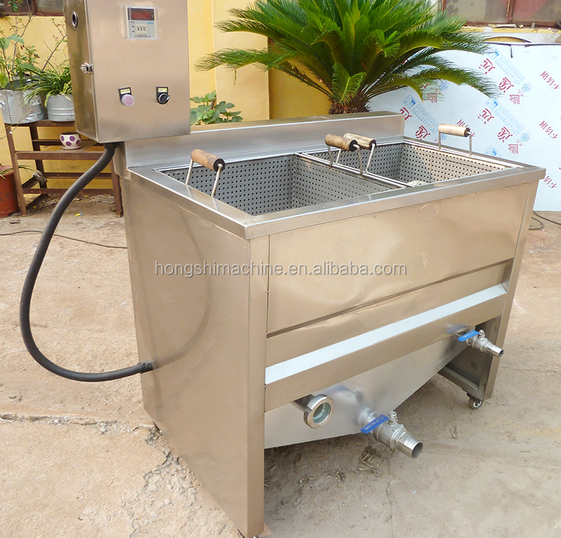 Electricity gas heating meat potato chips oil fryer machine,snack food oil frying machine