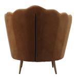 SGS Defaico Furniture Wood Frame Velvet Living Room barrel Chairs