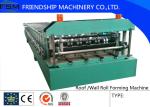 Heat Treatment Cutting Blade Roof Roll Forming Machinery With Cr45 Steel Roller